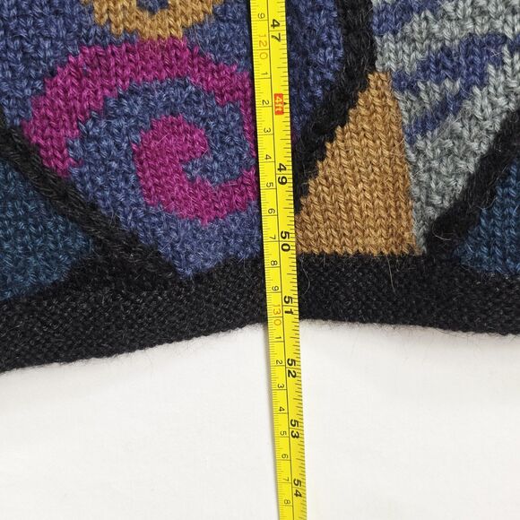 Vintage Peruvian Connection Alpaca Sweater Vest Women's Medium Maxi Duster Boho - Picture 14 of 14